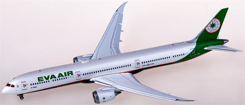 JC Wings EVA Air Boeing 787-10 Dreamliner B-17802 Flaps Down 1:400 Diecast Model view 1