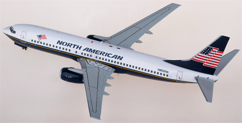 JC Wings North American Airlines Boeing 737-800 N802NA 1:200 Diecast Model view 1
