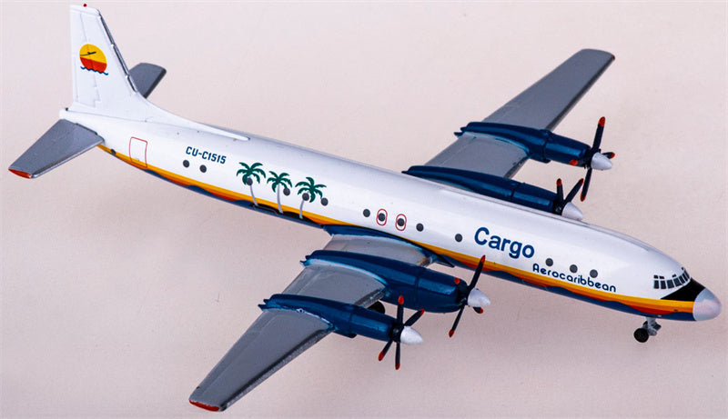AeroClassics Aero Caribbean Ilyushin Il-18 CU-C1515 1:400 Diecast Model view 2