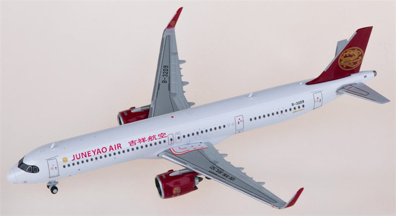 JC Wings Juneyao Air Airbus A321neo B-32D9 1:400 Diecast Model view 3