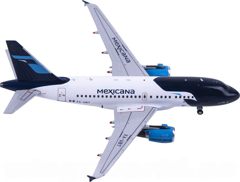 NG Models 1:400 Mexicana Airbus A318 XA-UBT  Diecast Model