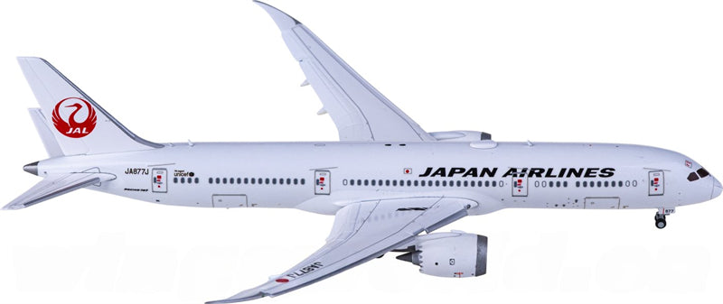 JC Wings Japan Airlines Boeing 787-9 Dreamliner JA877J Flaps Down 1:400 Diecast Model view 1