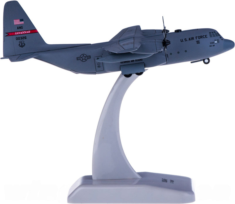 Hogan USAF for Lockheed C-130H for Hercules 00326 1:200 Airplane Pre-built  Airliner Model Display
