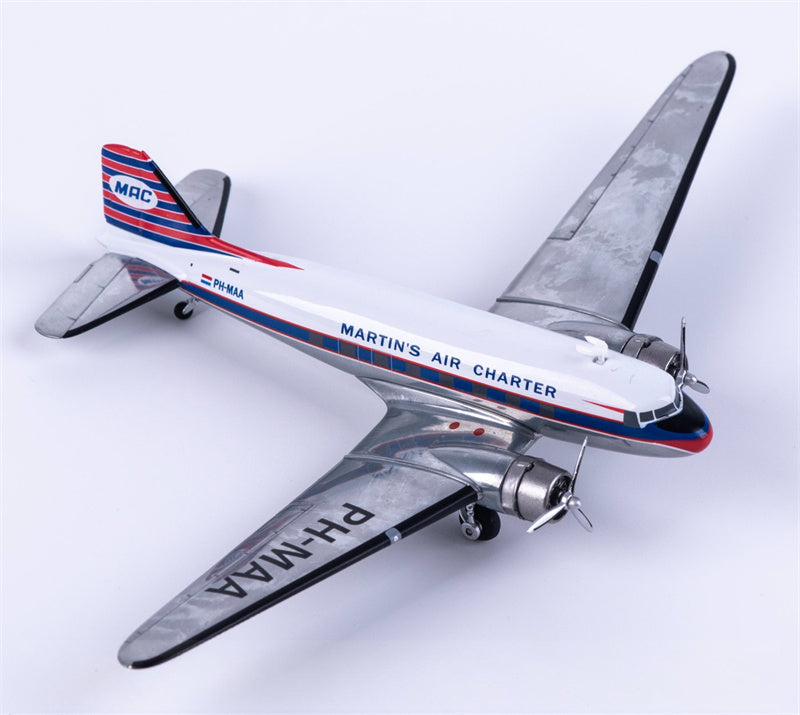 Herpa 1:200 Martin's Air Charter McDonnell Douglas DC-3 PH-MAA  Diecast Model