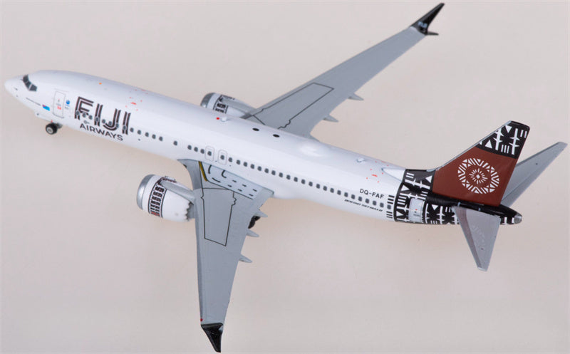 フェニックス・フィジー・エアウェイズ ボーイング737 MAX 8 DQ-FAF 1:400スケール 飛行機組み立て済み旅客機モデル ディスプレイ