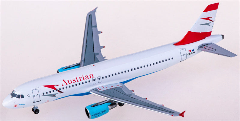AeroClassics Austrian Airlines Airbus A320 OE-LBU 1:400 Diecast Model view 1