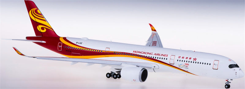 JC Wings Hong Kong Airlines Airbus A350-900XWB B-LGE Flaps Down 1:200 Diecast Model view 4