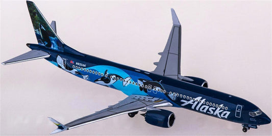 AeroClassics Alaska Airlines Boeing 737 MAX 9 N932AK 1:400 Diecast Model view 1