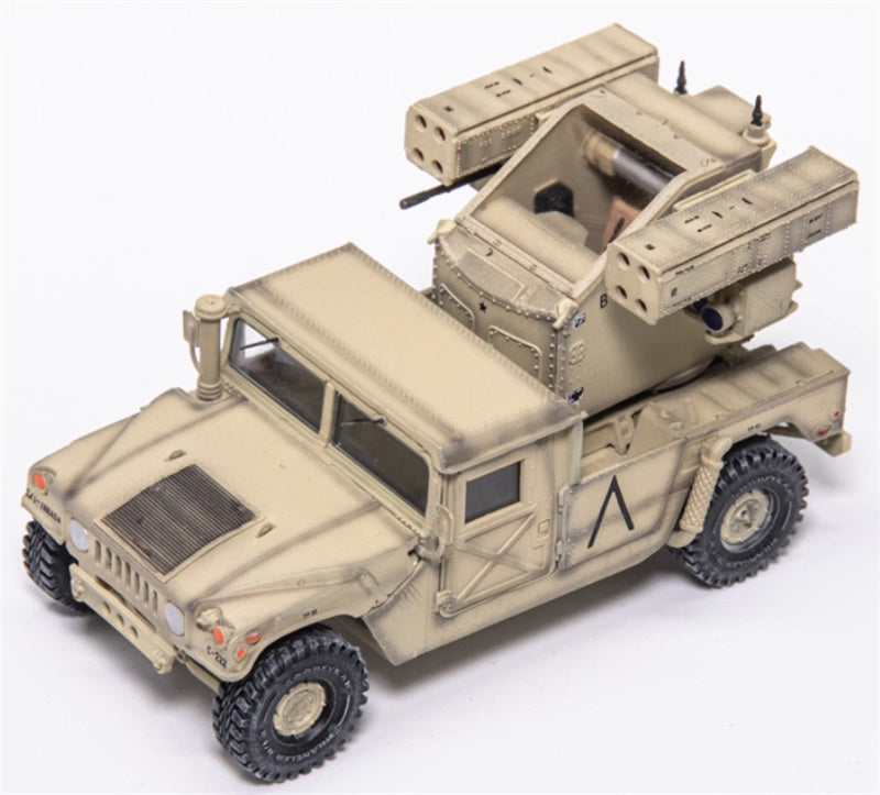 T-MODEL Hummer Air Defense System Frontline Area Air Defense US Saudi Arabia 1991 1:72 Tank Pre-built Model
