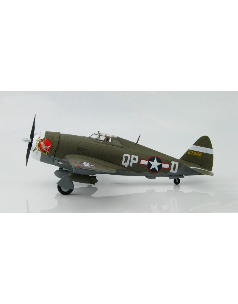 HOBBY MASTER USAAF P-47D 334th FS/4th FG 1:48 Model 1943 Steve Pisanos Signature Edition Miss Plainfield 42-7945