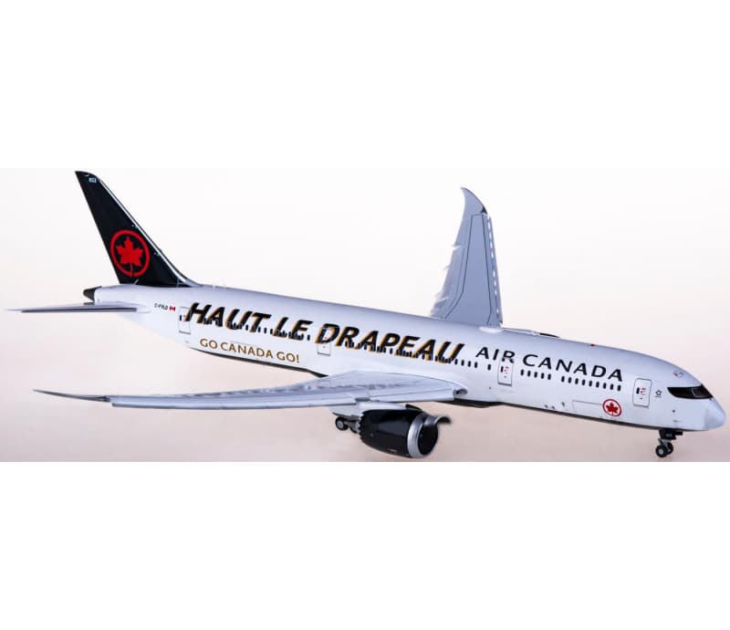 JC Wings Air Canada Boeing 787-9 C-FVLQ Flaps down 1:200 Aircraft Pre-built  Airliner Model Display