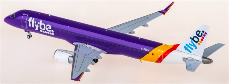 JC Wings Flybe for Embraer ERJ-195LR G-FBEM 1:200 Aircraft Pre-built  Airliner Model Display