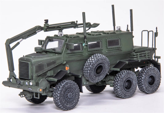 T-MODEL Buffalo Lightning Protection Vehicle US Army Engineering Force Baghdad 2004 green 1:72 Tank Pre-built Model