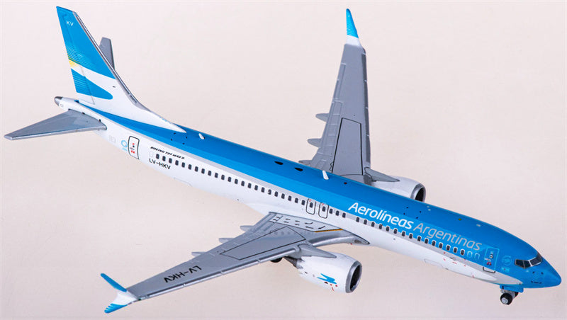 JC Wings Aerolineas Argentinas Boeing 737 MAX 8 LV-HKV 1:400 Diecast Model view 3