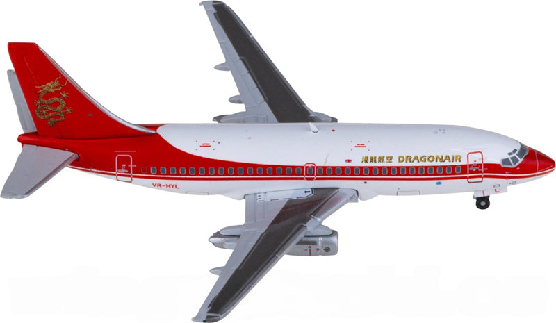 JC Wings Dragonair Boeing 737-200 VR-HYL 1:400 Diecast Model view 1