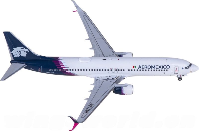 NG Models Aeromexico for Boeing 737-800 N957AM 1:400 Airplane Pre-built  Airliner Model Display