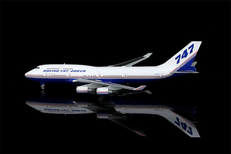 HX Models Boeing Company 747-400 N747ER 1:400 Diecast Model view 1