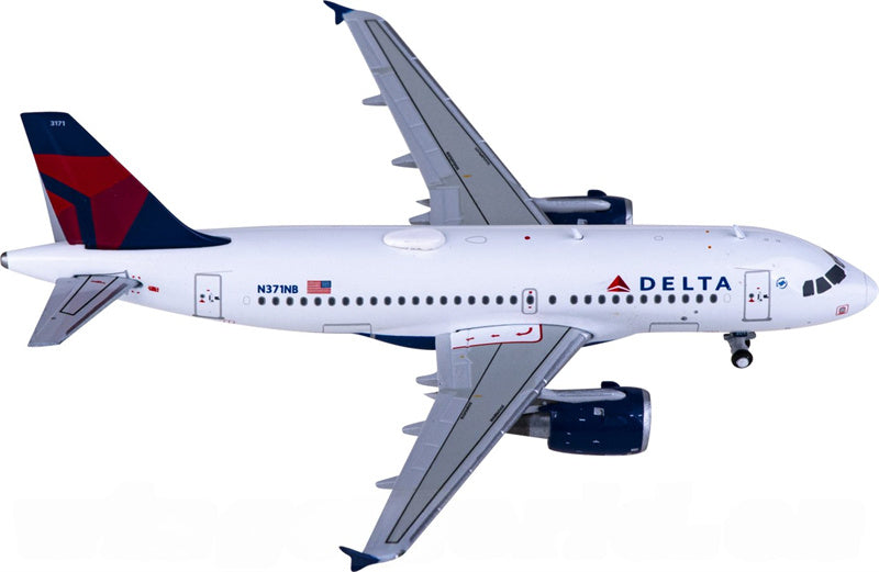 Geminijets Delta Air Lines for Airbus A319 N371NB 1:400 Airplane Pre-built  Airliner Model Display