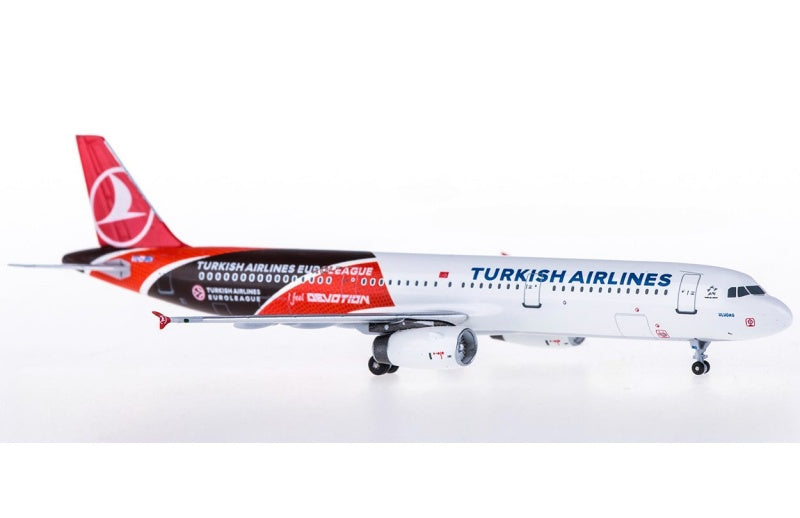 AeroClassics Turkish Airlines Airbus A321 TC-JRO 1:400 Aircraft Pre-built  Airliner Model Display