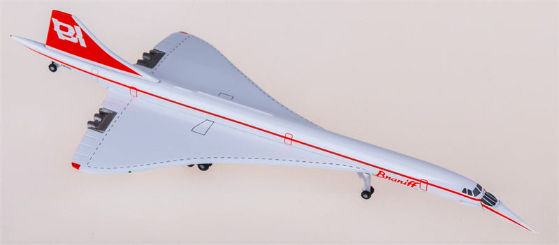 Herpa Braniff Concorde N81AC 1:500 Aircraft Pre-built  Airliner Model Display