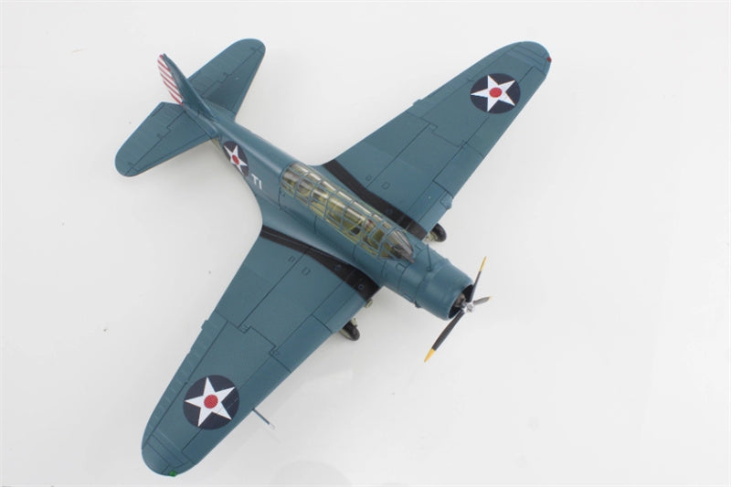 SkyMax TBD-1 Devastator Battle of Coral Sea white T-1 Lt. Cdr. James Brett VT-2 USS Lexington May 1942 1:72 Airplane Pre-built Model