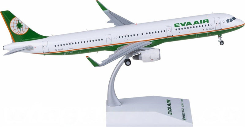 JC Wings EVA Air Airbus A321 B-16216 1:200 Diecast Model view 1