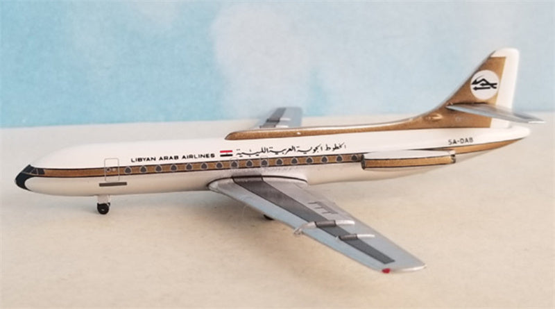 AeroClassics 1:400 Libyan Arab Airlines Sud Aviation SE-210 Caravelle 5A-DAB Diecast Model view 1