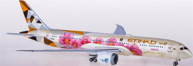 JC Wings Etihad Airways Boeing 787-9 Dreamliner A6-BLK 1:400 Diecast Model view 2