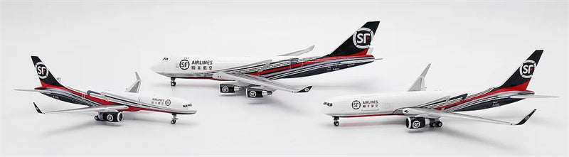 JC Wings SF Airlines Warehouse and Office Building Set Boeing 757-200 767-300 747-400 1:400 Diecast Model view 2