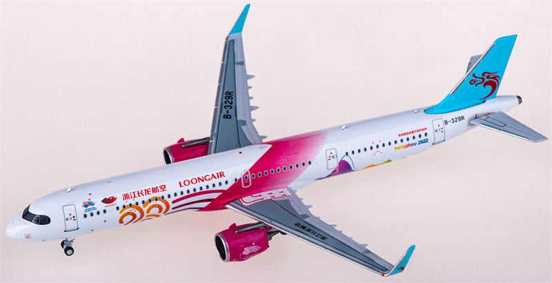 NG Models Loong Air Airbus A321neo B-329R 1:400 Diecast Model view 3
