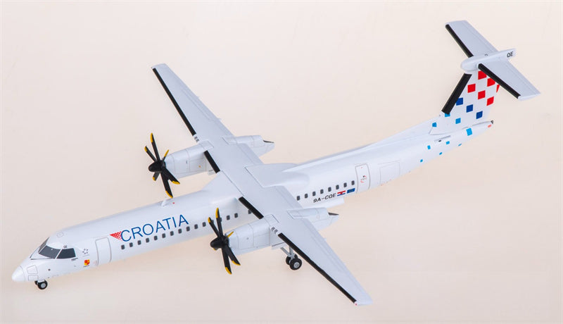 Herpa Croatia Airlines Bombardier Dash 8 Q400 9A-CQE 1:200 Diecast Model view 1