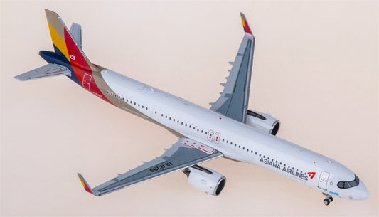 NGmodels Asiana for Airbus A321neo HL8399 1:400 Airplane Pre-built  Airliner Model Display