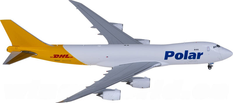 JC Wings Polar Air Cargo DHL Boeing 747-8F N858GT 1:400 Diecast Model view 1