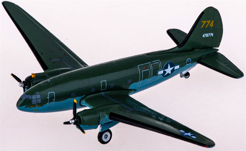 AeroClassics USAF Curtiss C-46 478774 1:400 Diecast Model view 1