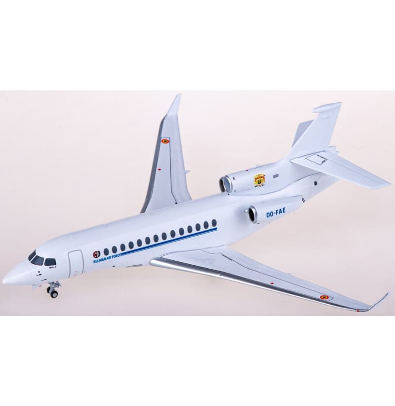 NG Models Belgian Air Component Dassault Falcon 7X OO-FAE 1:200 Aircraft Pre-built  Airliner Model Display