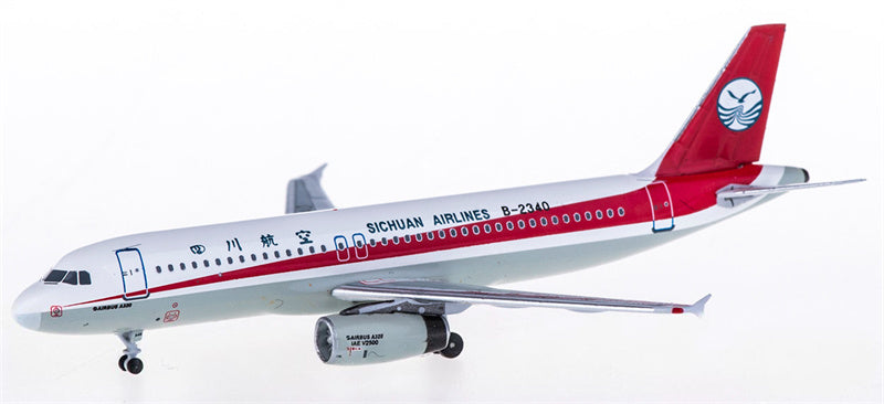 AeroClassics Sichuan Airlines Airbus A320 B-2340 1:400 Diecast Model view 1