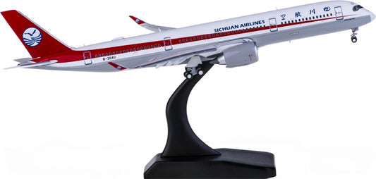 JC Wings Sichuan Airlines Airbus A350-900XWB B-304U Flaps Down 1:400 Diecast Model view 1