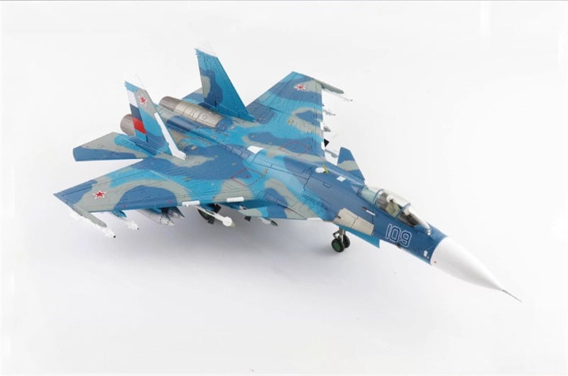 HOBBY MASTER Su-27K Sea Flanker Bort 109 aircraft carrier Admiral Kuznetsov Mediterranean Sea 1996 (with KH-41 Moskit missile) 1:72 Airplane Pre-built Model