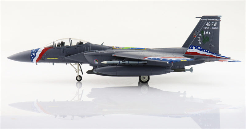 HOBBY MASTER F-15E Strike Eagle Liberator 92-0364 48th FW USAF 2022 1:72 Aircraft Pre-built Model