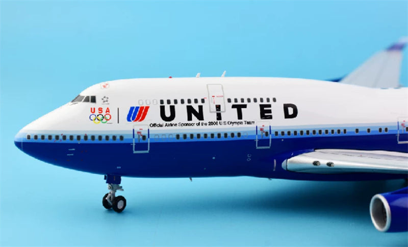 JC Wings 1:200 United Airlines Boeing 747-400 N199UA  DIECAST Model