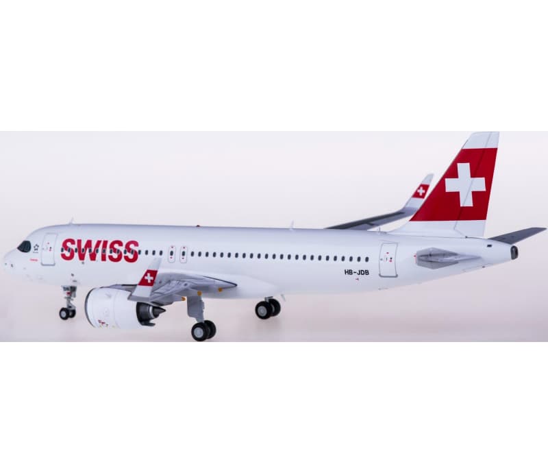 JC Wings Swiss Airbus A320neo HB-JDB 1:200 Aircraft Pre-built  Airliner Model Display