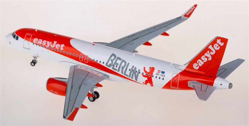 JC Wings easyJet for Airbus A320 OE-IZQ 1:200 Airplane Pre-built Airliner Model Display