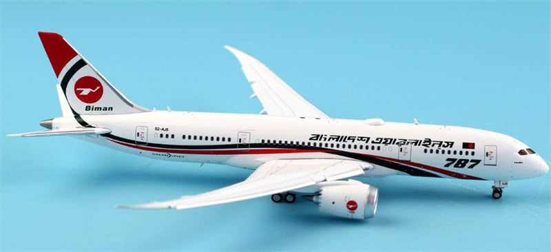 JC Wings 1:400 Biman Bangladesh Airlines Boeing 787-8 S2-AJS Flaps down DIECAST Model