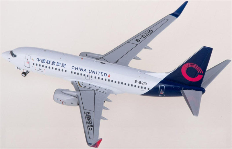 NG Models China United Airlines Boeing 737-700 B-5210 1:400 Diecast Model view 4