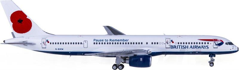 NG Models British Airways Boeing 757-200 G-BIKW 1:400 Diecast Model view 2