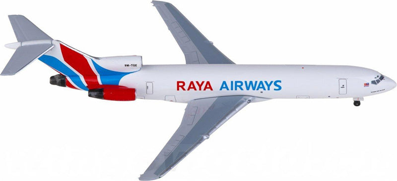AeroClassics Raya Airways for Boeing 727-200F 9M-TGE 1:400 Airplane Pre-built  Airliner Model Display