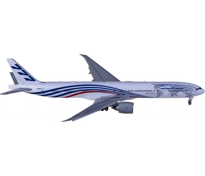JC Wings Boeing 777-300ER N5016R Flaps down 1:400 Aircraft Pre-built  Airliner Model Display