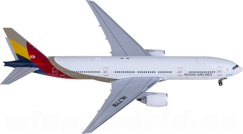 NG Models Asiana for Boeing 777-200ER HL7791 1:400 Airplane Pre-built  Airliner Model Display