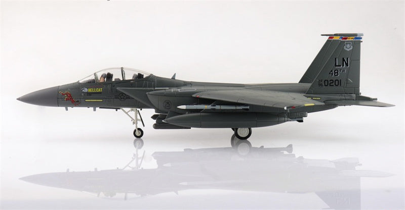 HOBBY MASTER  McDonnell Douglas F15E Hellcat USAF 96-0201/LN 494th FS 48th FW RAF Lakenheath 2024 1:72 Aircraft Pre-built Model
