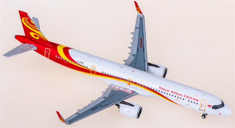NG Models Hainan Airlines Airbus A321neo B-32MT 1:400 Diecast Model view 1